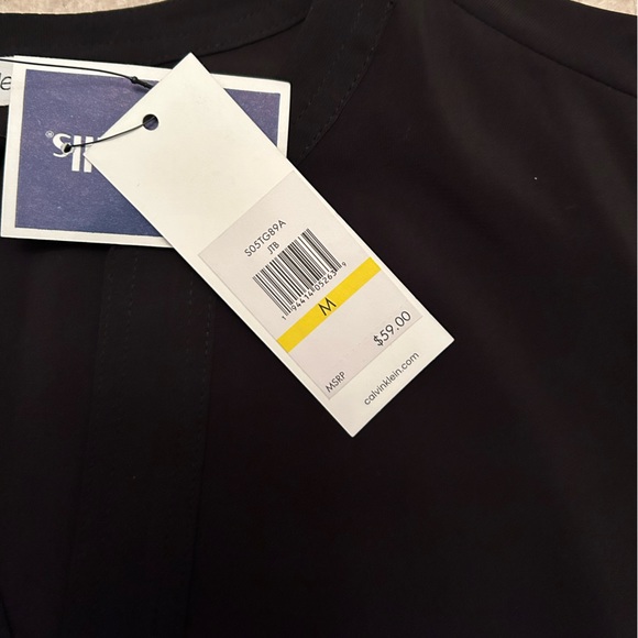 Calvin Klein Blouse Black Size M - Picture 4 of 5